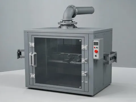 Laser guarding and extraction test setup