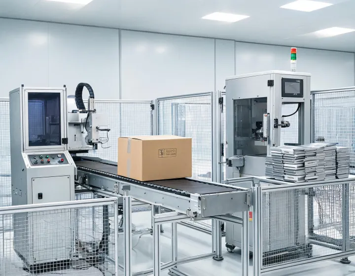 Videojet laser marking machines on an industrial line
